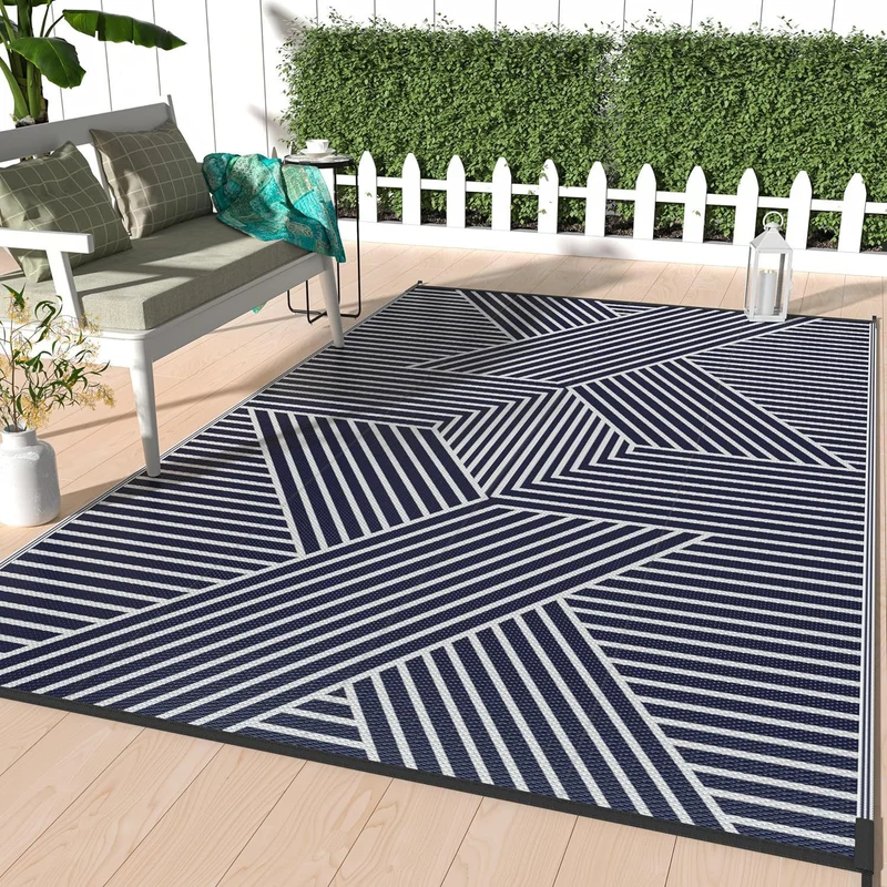 Geometrisch gemusterte Outdoor-Bereichsmatte