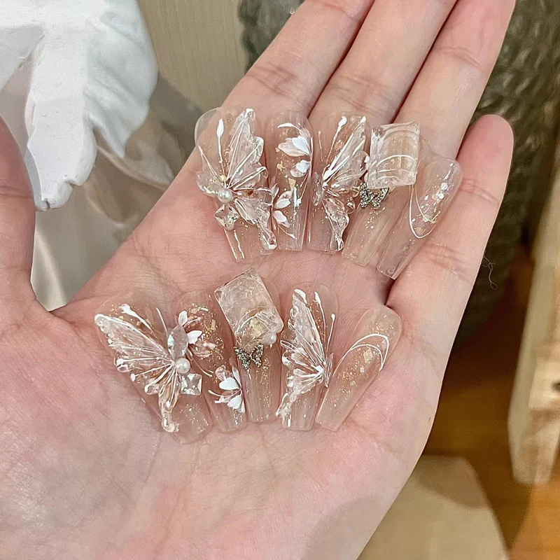 Acrylic Stiletto Press-On Nägel Karnz