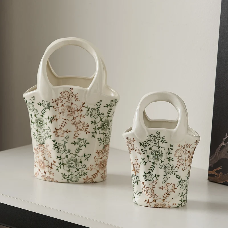 Blumenkorb mit zwei Griffen Karnz