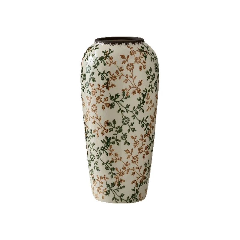 Florale Keramikvase Karnz