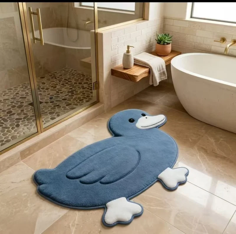 Niedliche Pinguin Plüsch Badmatte