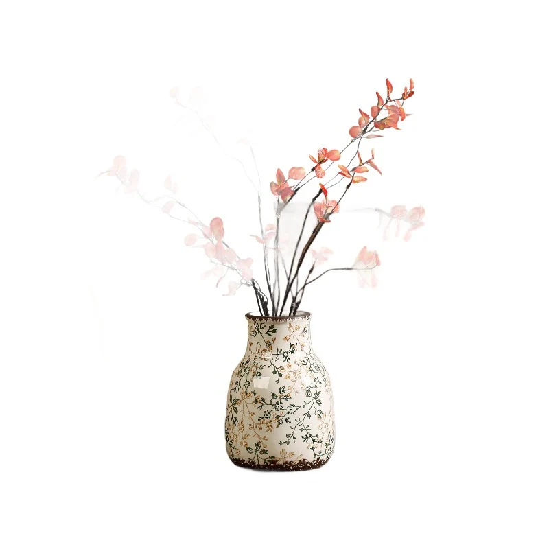 Elegante und kunstvoll verzierte Keramikvase Karnz