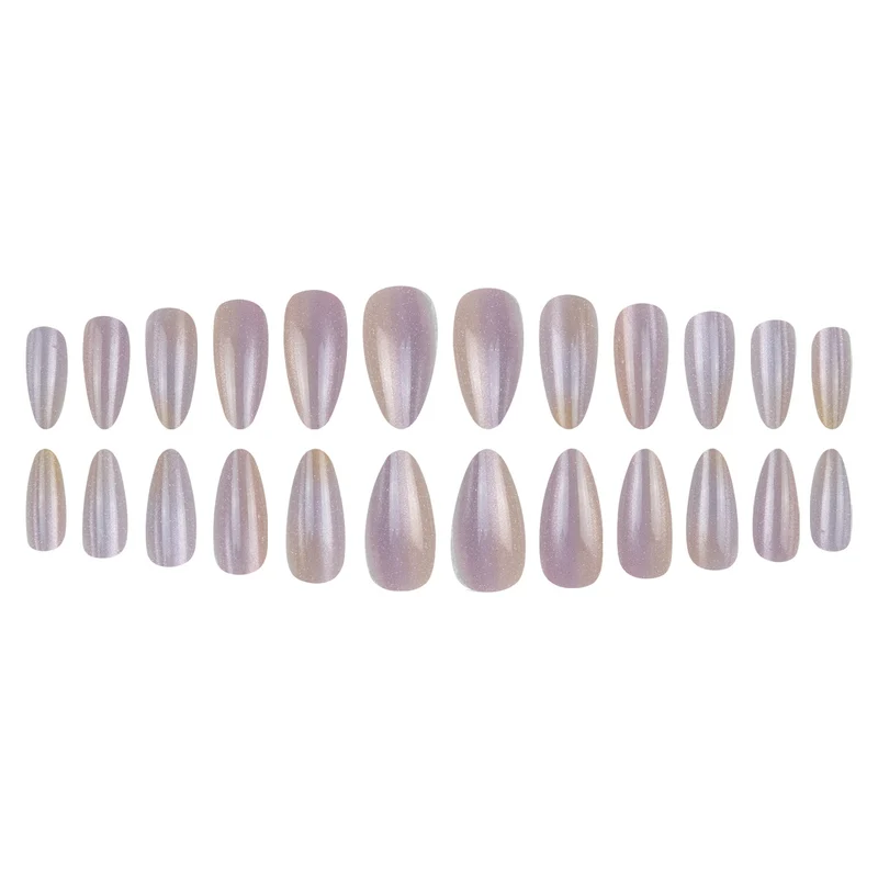 Glitzernde Ombre Stiletto Press-On Nägel Karnz