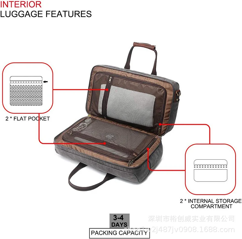 Vielseitige Wochenend-Reise-Duffel-Tasche Karnz