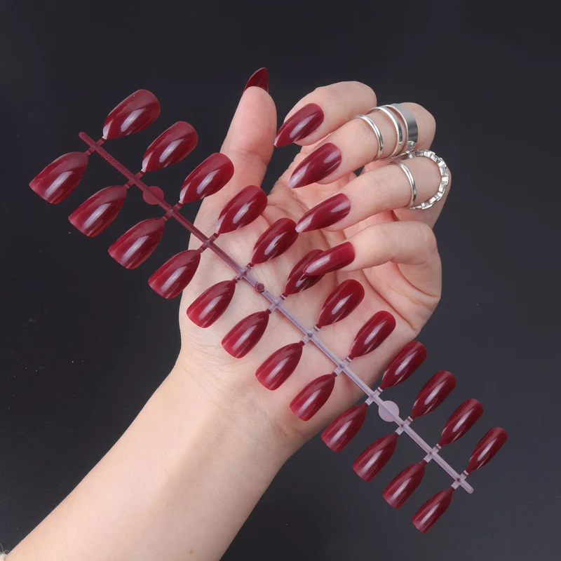 Premium Glossy Press-On Nail Tips Karnz