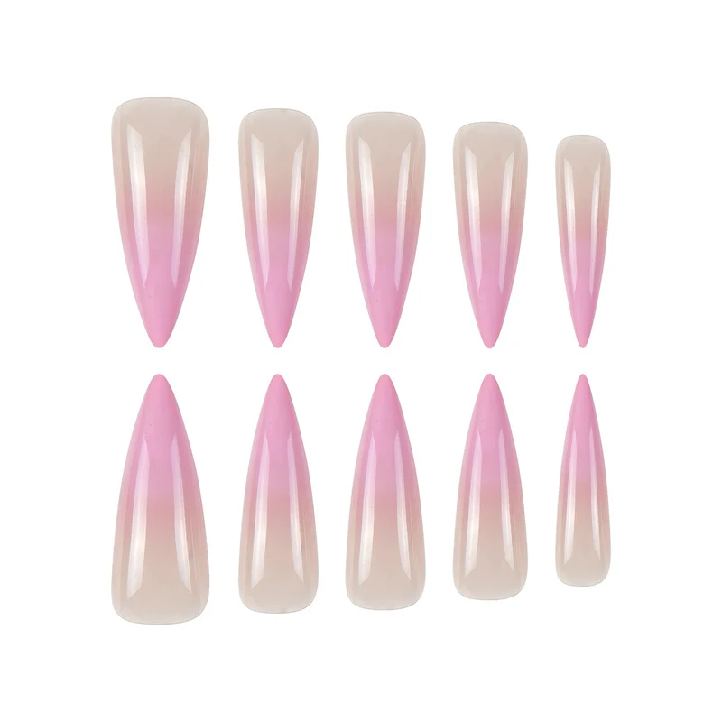 Ombre Stiletto Press-On Nägel Karnz