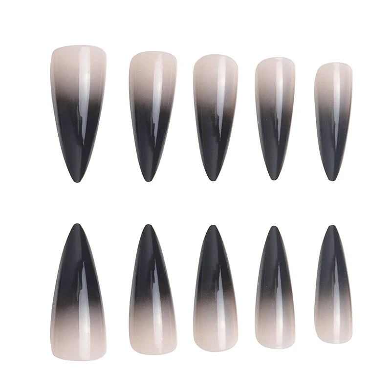 Ombre Stiletto Nagelverlängerungen Karnz