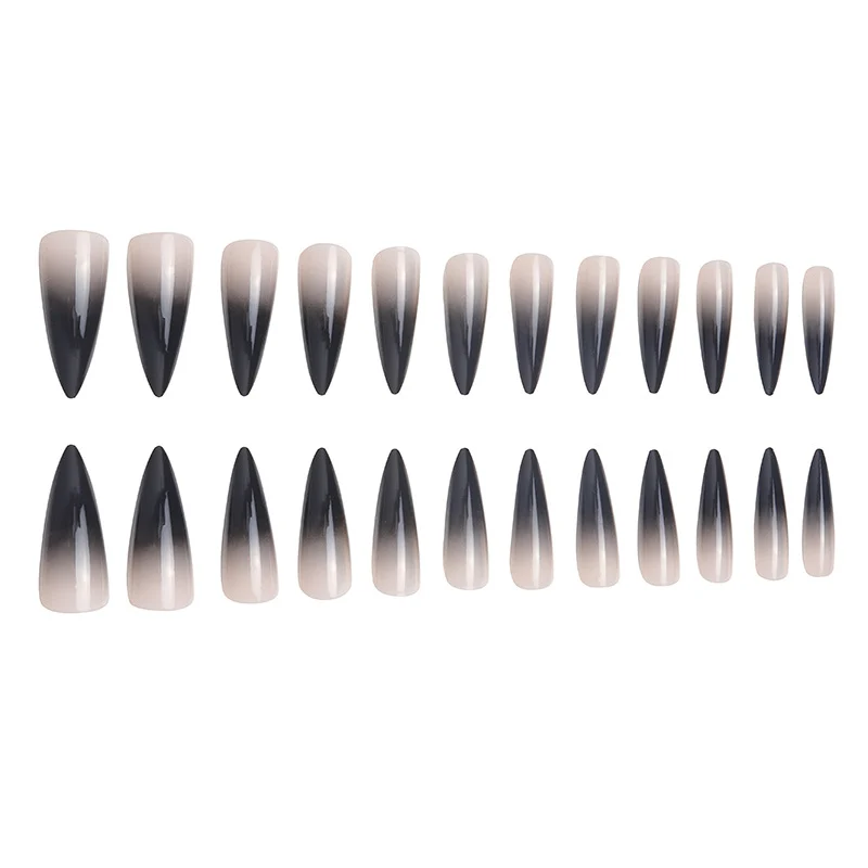 Ombre Stiletto Nagelverlängerungen Karnz