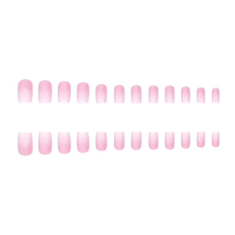 Ombre Quadrat Druck-Nägel Karnz