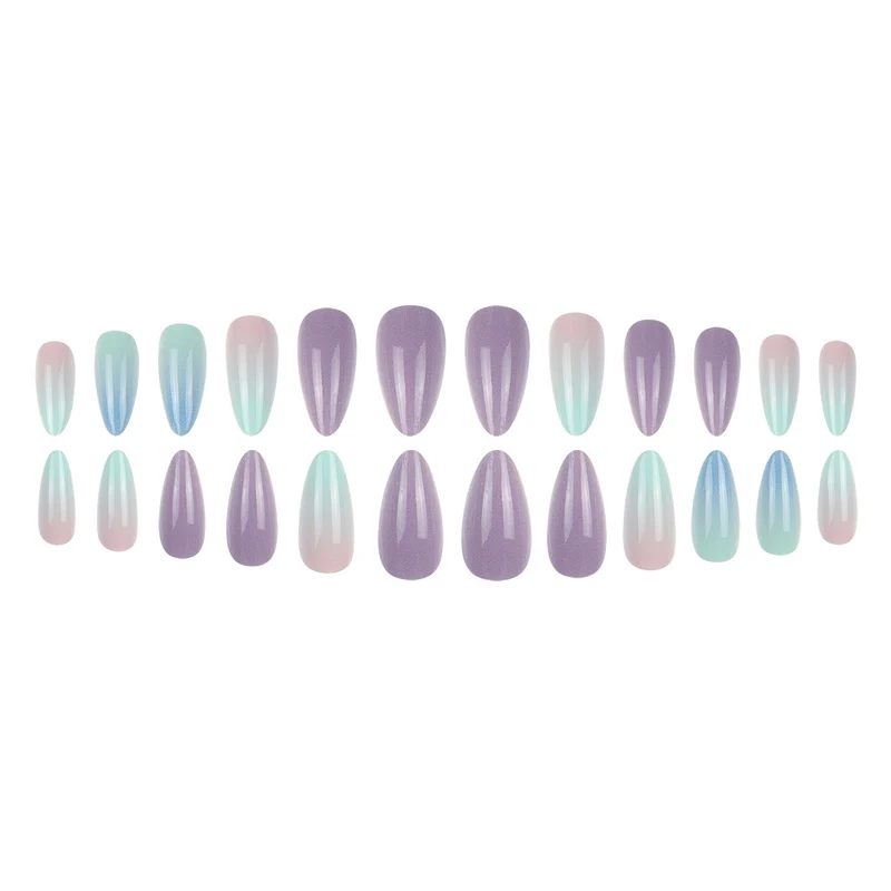 Ombre Gradient Ballerina Press-On Nägel Karnz
