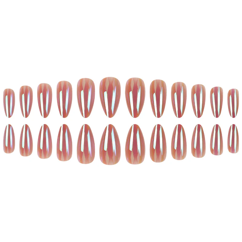Metallic Stiletto-Nagelverlängerungen Karnz