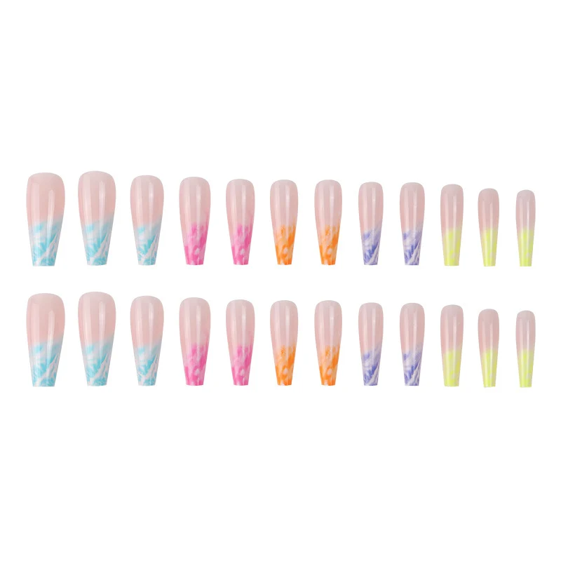 Marmor-Effekt Press-On Nagelset Karnz