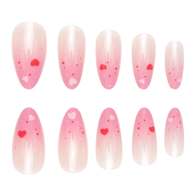 Herz-Design Press-On Nagelkunst Set Karnz