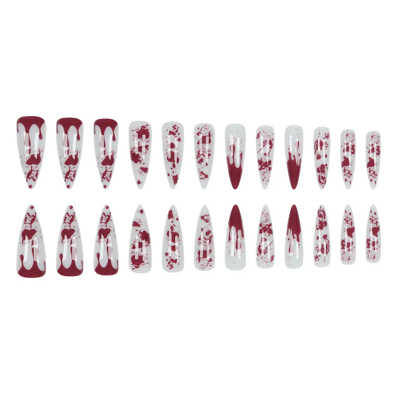 Gothic Blood-Drip Stiletto Nägel Karnz