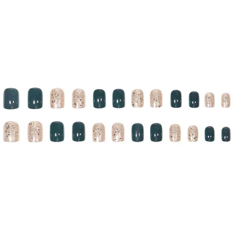Glitzerndes Press-On Nagelset Karnz