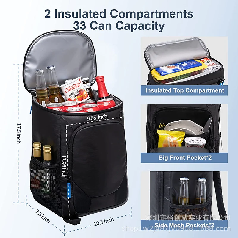 Isolierte Lebensmittel-Liefer-Rucksack Karnz 1789745939