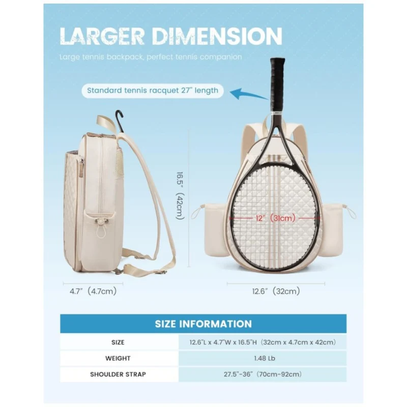 Ergonomischer Tennisracket-Rucksack Karnz