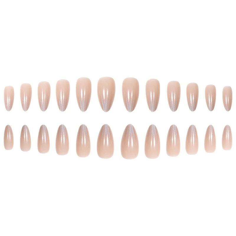 Glamouröse Lange Stiletto Press-On Nägel mit holografischem Finish Karnz