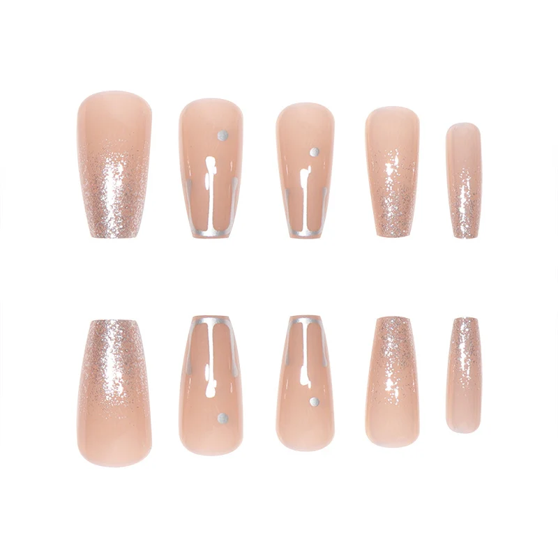 Glamouröse Glitzer-Gradient-Stilettnägel Karnz
