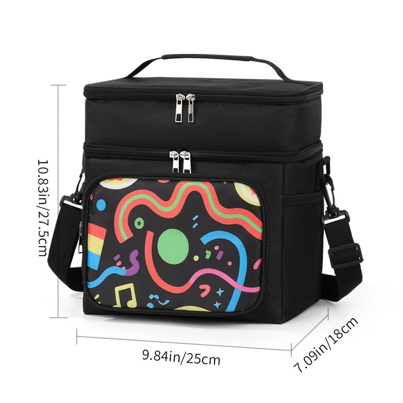 Stilvolle Blumengestaltung Isolierte Lunch-Tasche