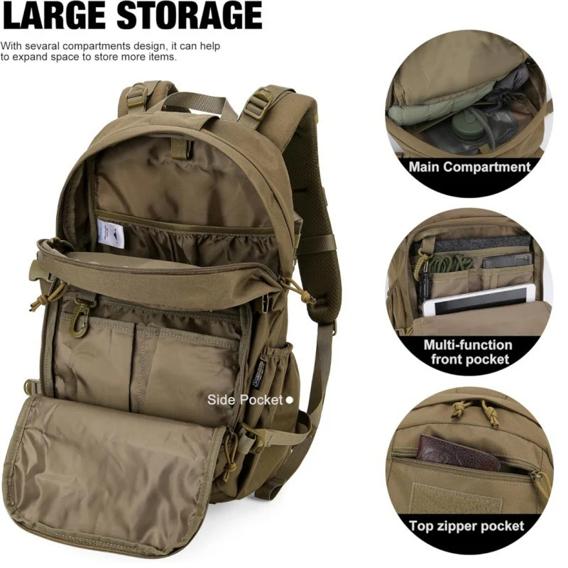 Taktischer Mehrfach-Taschen-Rucksack Karnz