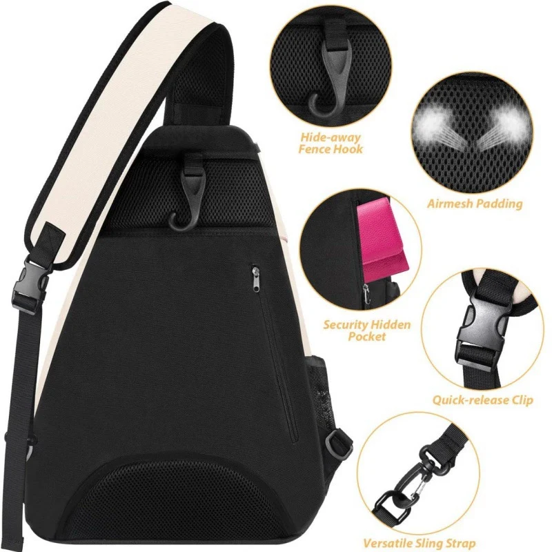 Ergonomischer Tennisracket Sling-Rucksack Karnz