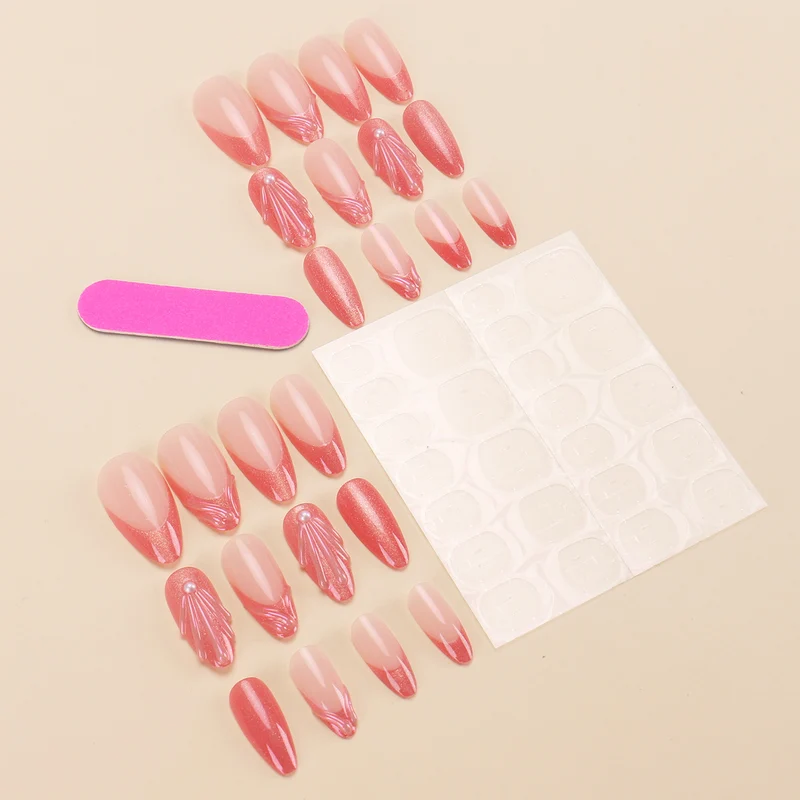 Elegantes Künstlerisches Press-On-Nageldesign Karnz