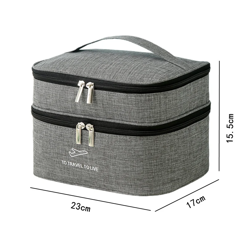 Dual-Layer Reise kosmetischeOrganizer Karnz