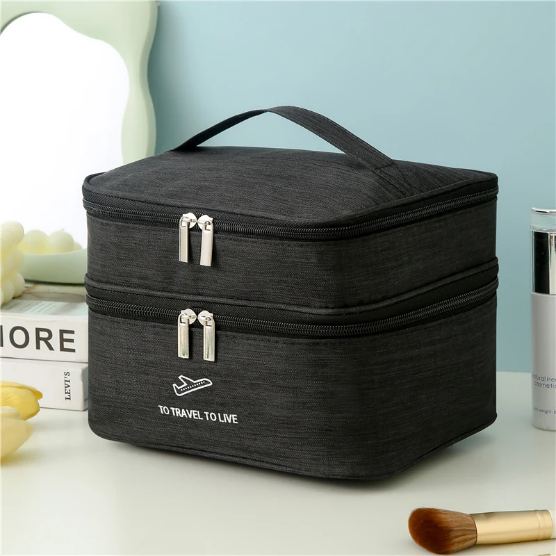 Dual-Layer Reise kosmetischeOrganizer Karnz