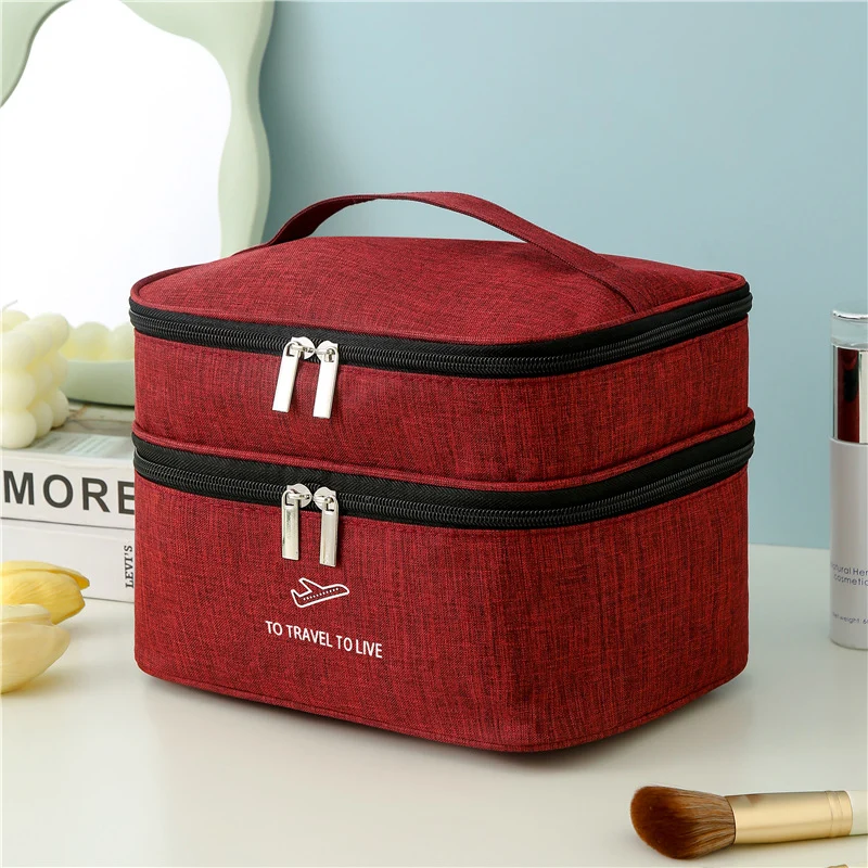 Dual-Layer Reise kosmetischeOrganizer Karnz