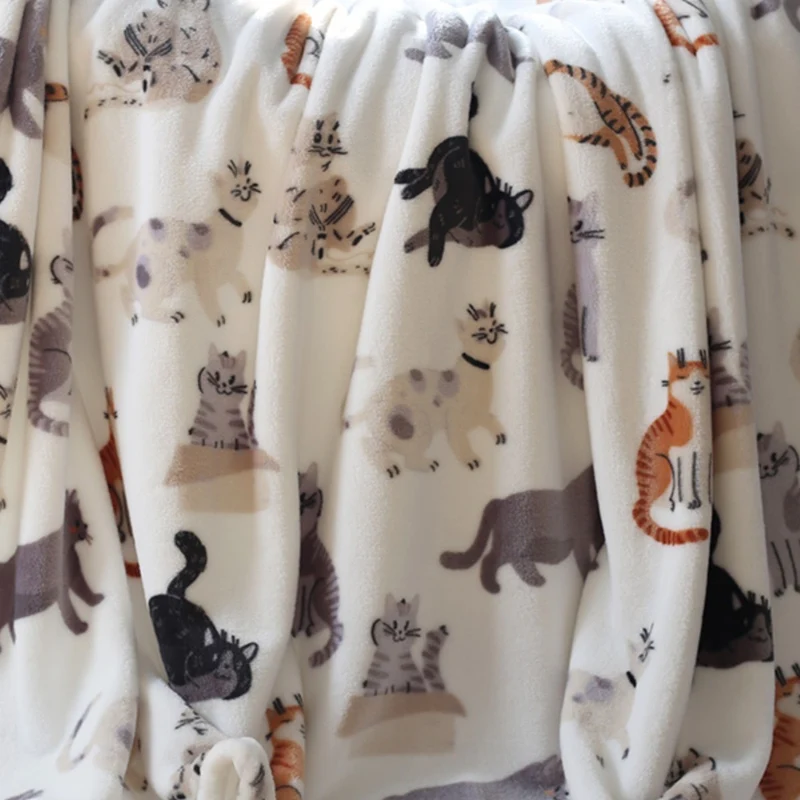 Gemütliche Einhorn-Design Fleece Hoodie Decke