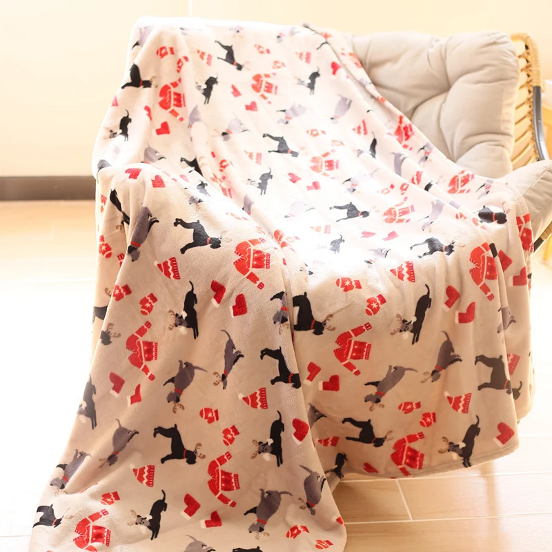 Gemütliche Einhorn-Design Fleece Hoodie Decke
