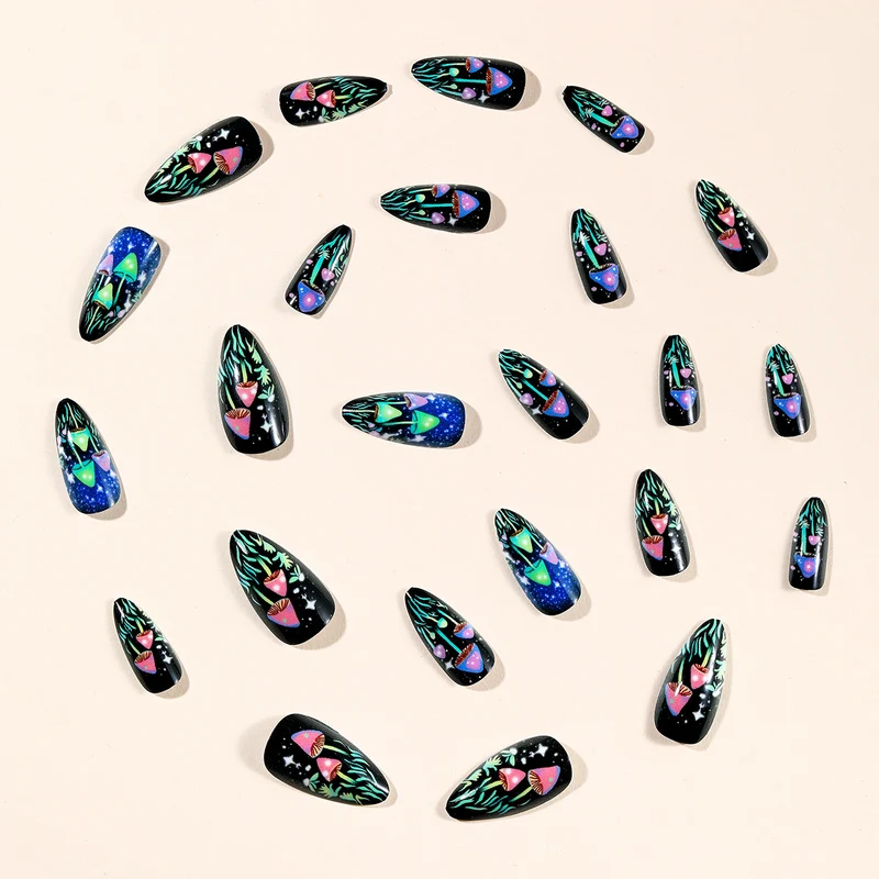 Künstlerisches Glow-in-the-Dark Nagelkunst Set Karnz