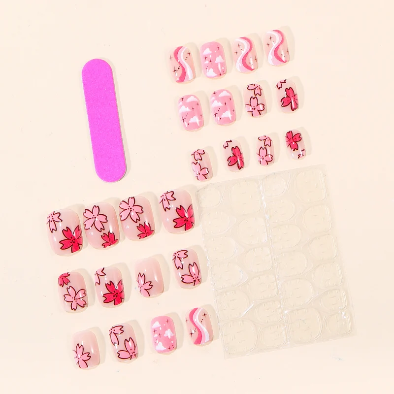 Künstlerisches Florales Nagelkunst-Set Karnz