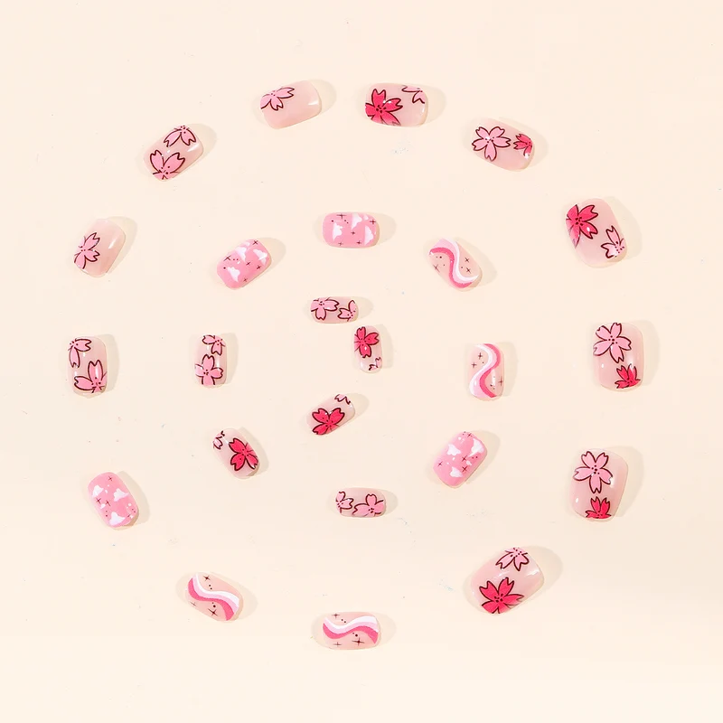 Künstlerisches Florales Nagelkunst-Set Karnz