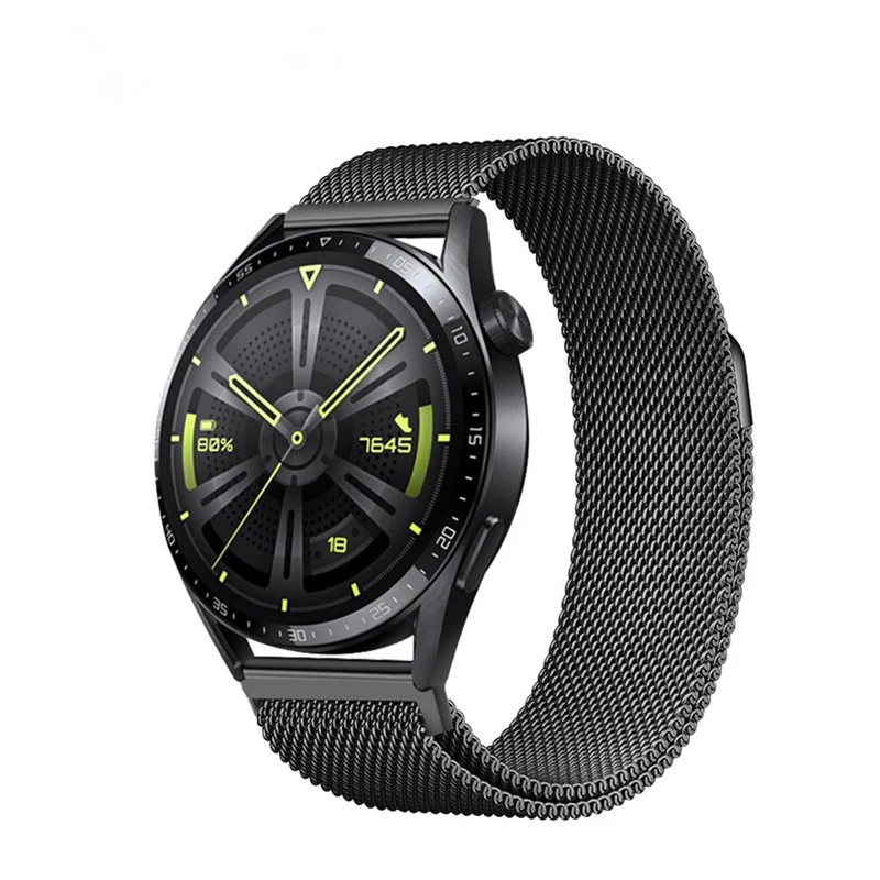 Schwarzes Luxusarmband für Ultradünn Smartwatch