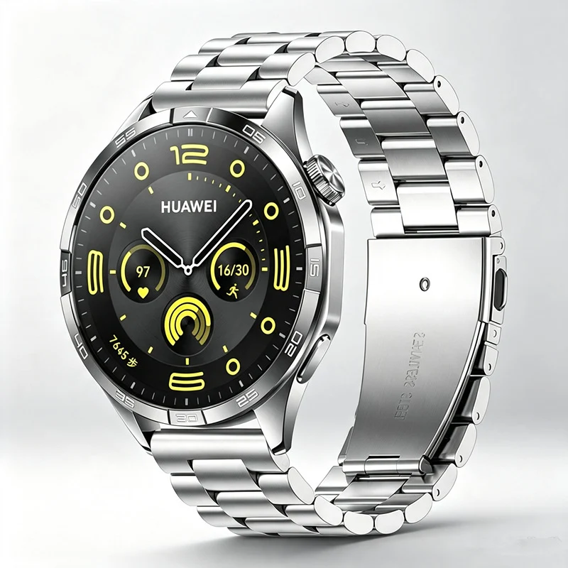 Schwarzes Luxusarmband für Ultradünn Smartwatch