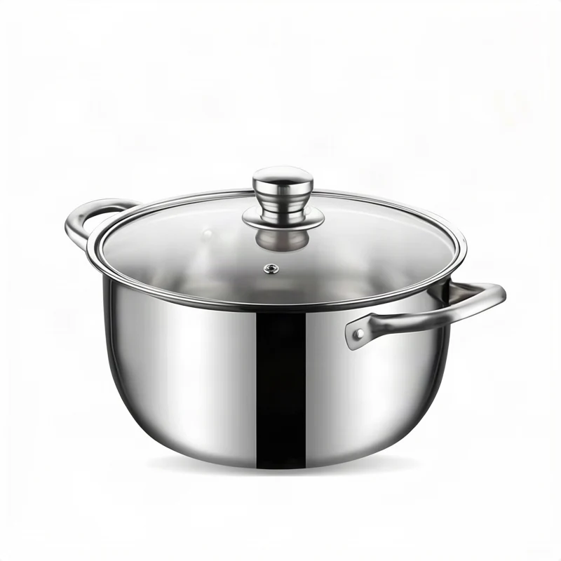 Edelstahl-Kochtopf 20 cm, 1,1–2 L, Modell HD190912