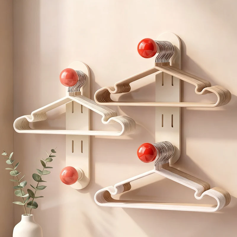 Kunststoff-Kleiderbügel-Organizer, wandmontierbar
