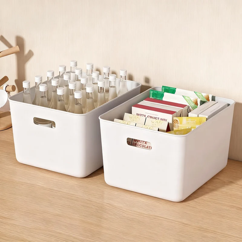 Kunststoff-Aufbewahrungsbox für Schreibtisch und Schrank