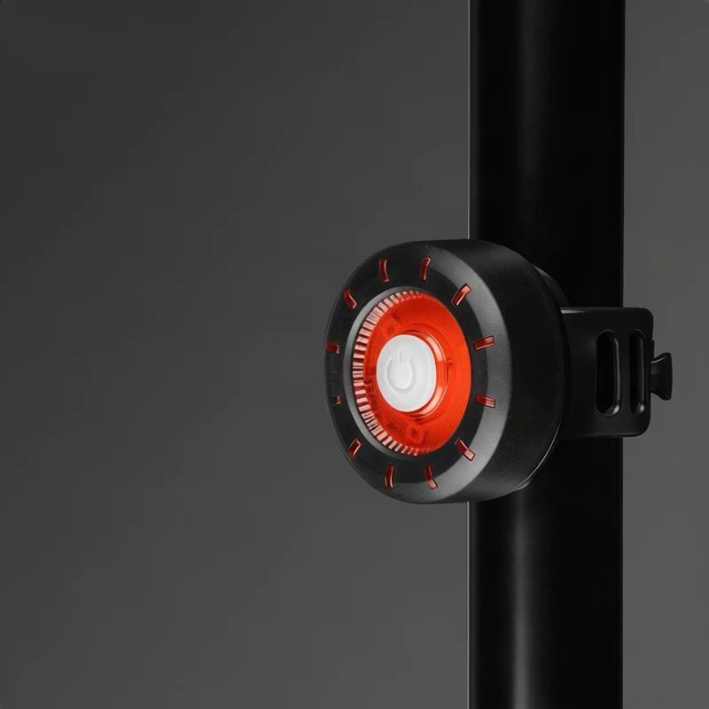 Rundes Fahrrad-Rücklicht mit USB-Ladung