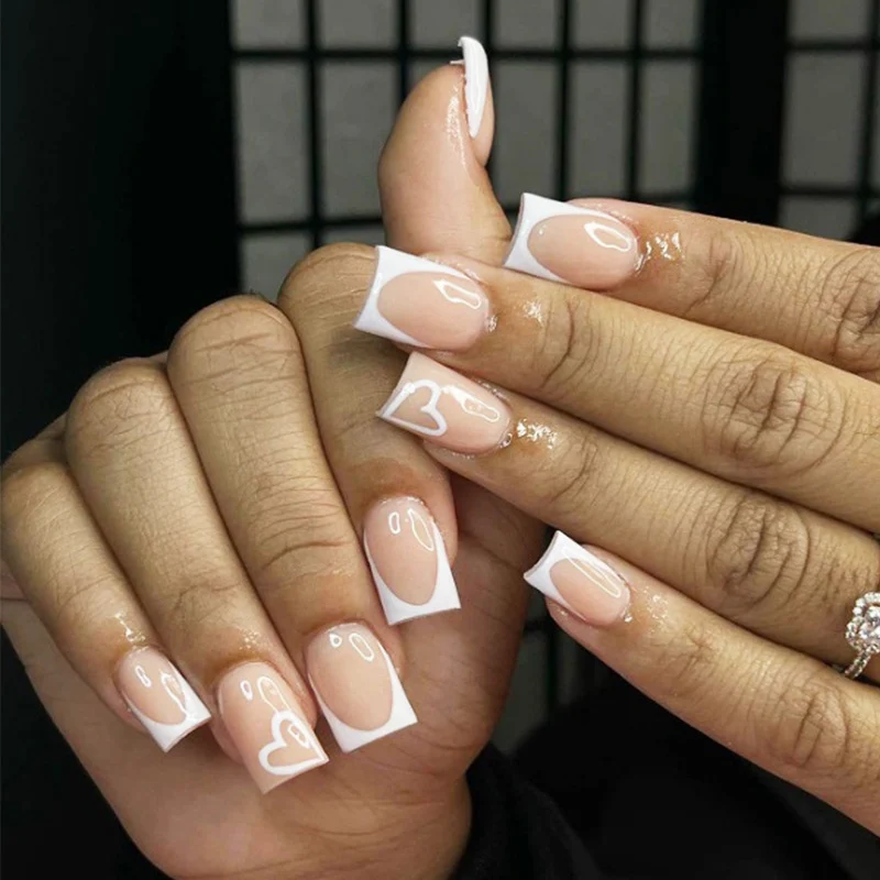 Glamouröse Glitzer-Stiletto Press-On Nägel Karnz