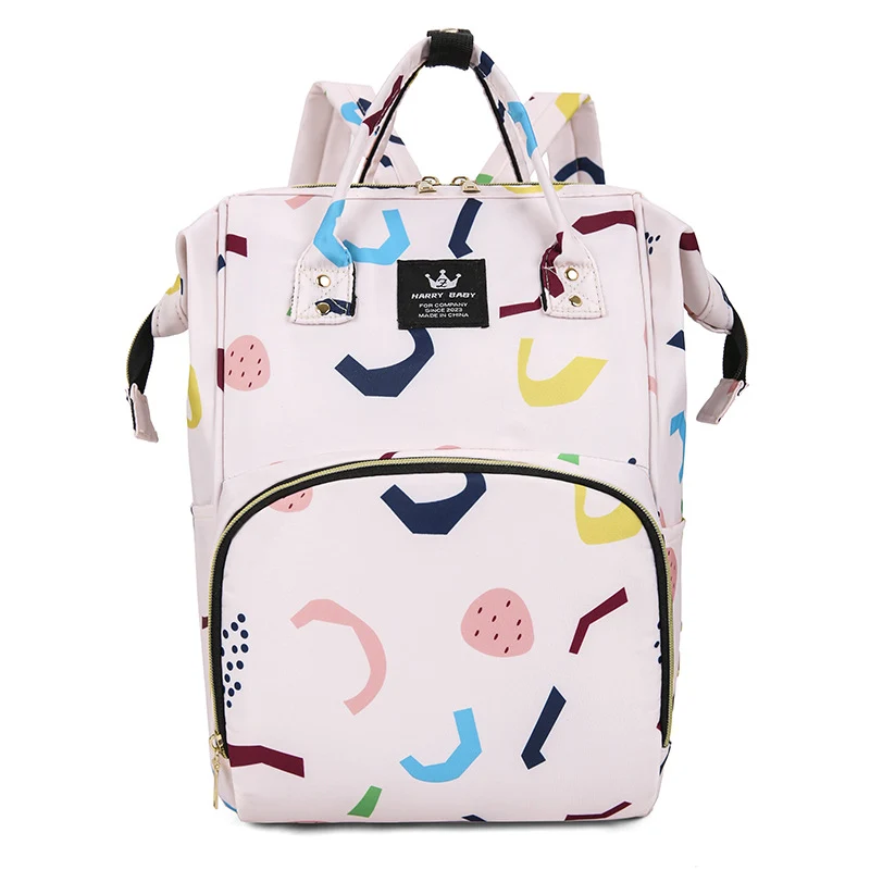 Stylische Baby-Pflege-Rucksack mit floralem Muster Karnz