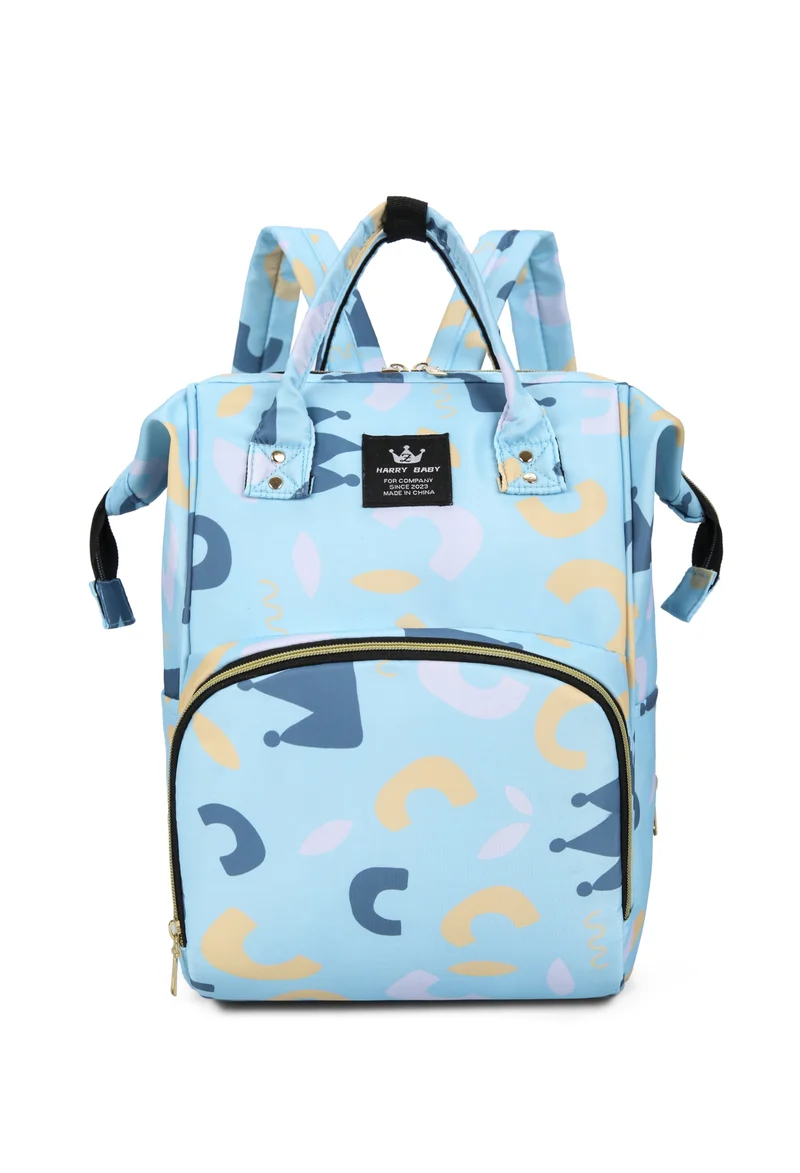Stylische Baby-Pflege-Rucksack mit floralem Muster Karnz