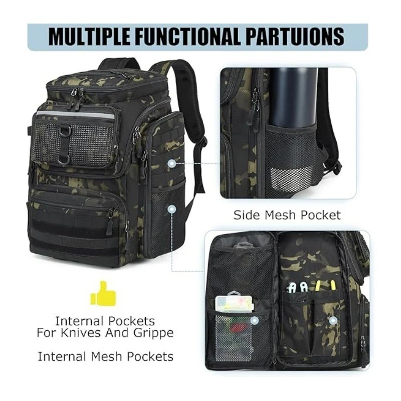 Multi-Funktionale Angelausrüstung Rucksack Karnz