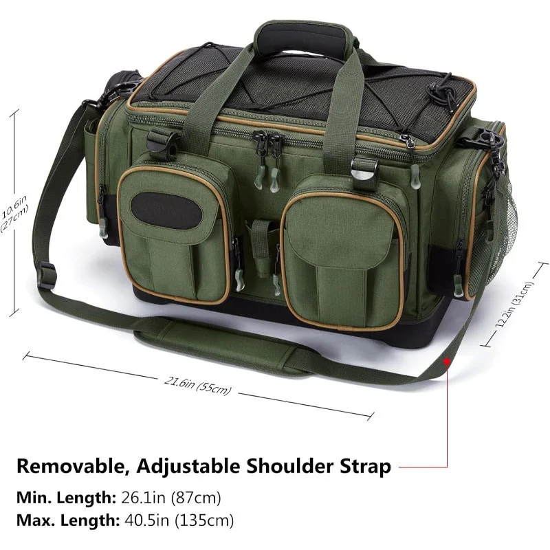 Multi-Compartment Angelzubehör Organizer Tasche Karnz