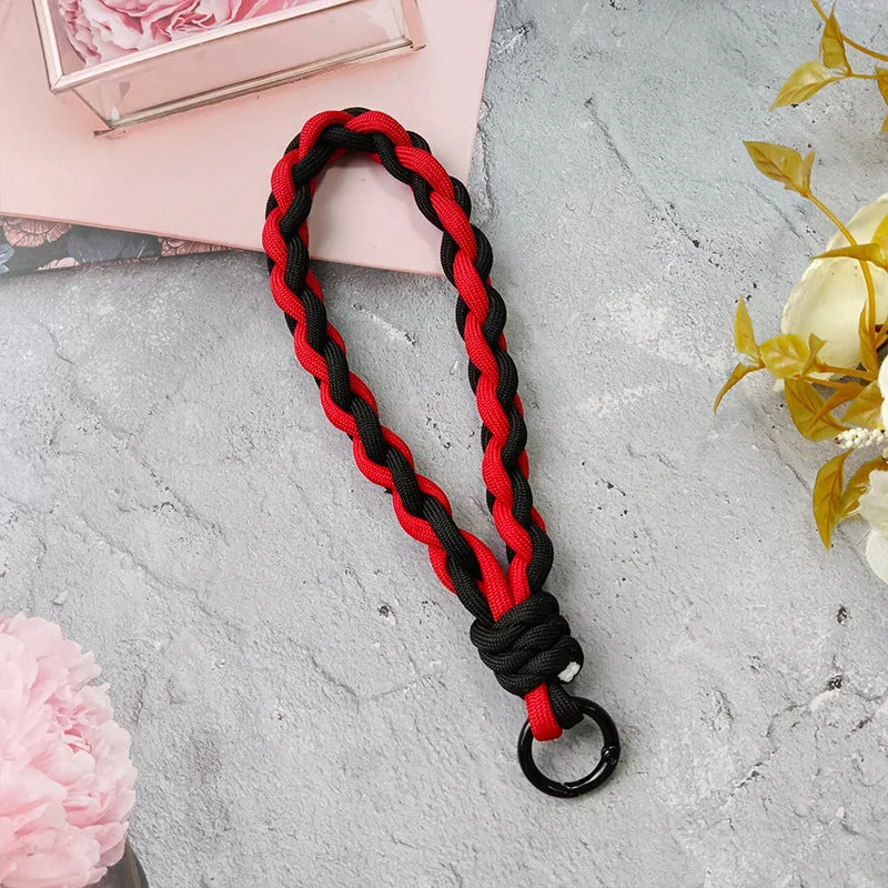 Texturierter geflochtener Schlüsselanhänger Halter Karnz