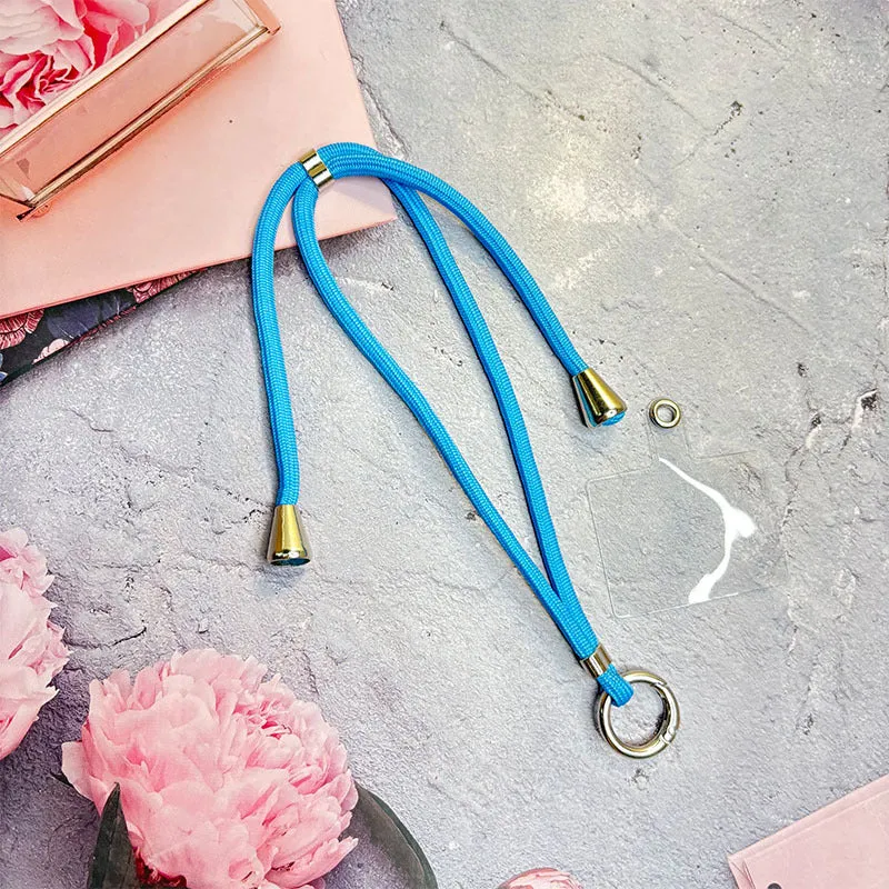 Verstellbare Telefon-Halskette mit Schnellverschlussmechanismus Karnz