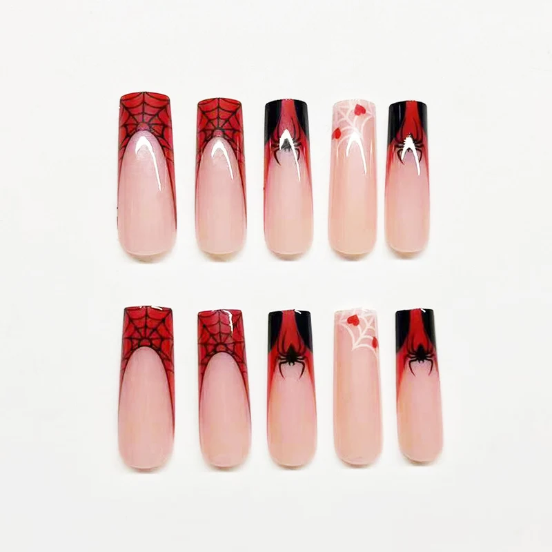 Themen-Spinnennetz-Nagelkunst-Verlängerungen Karnz