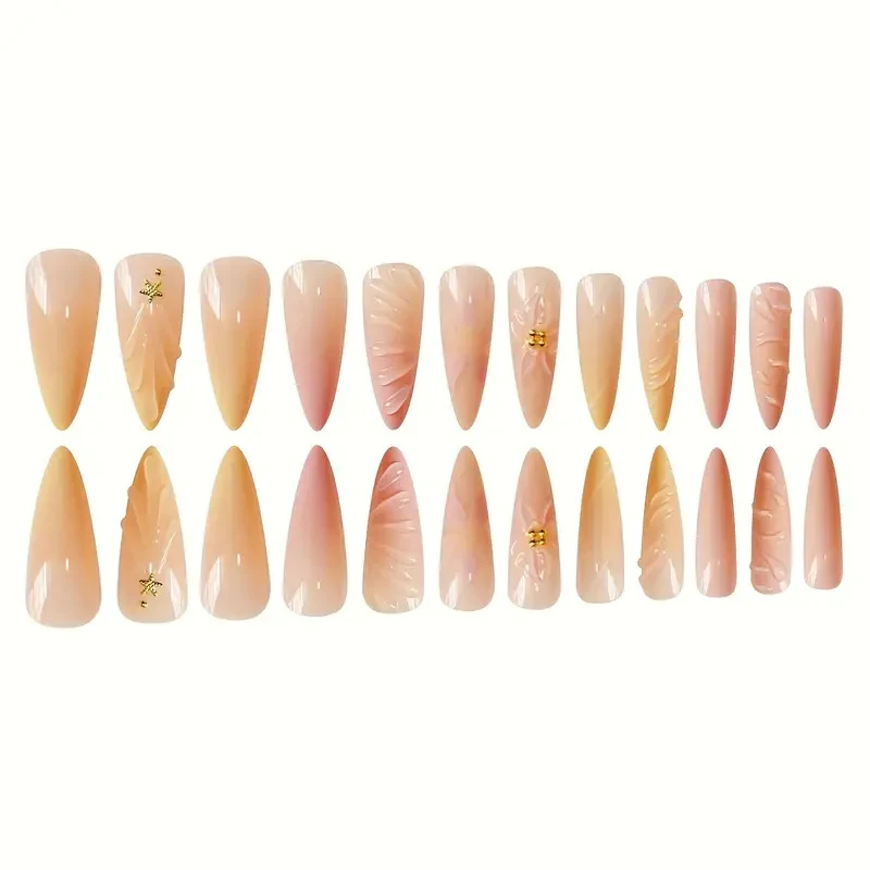 Premium Floral Acryl Nagelverstärkungen Karnz